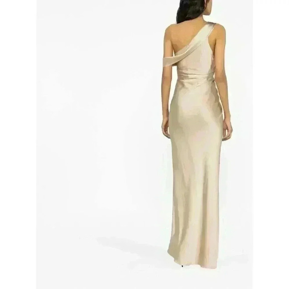 New NWT Jonathan Simkhai One-Shoulder Satin Maxi Dress, Size 2 Retails $1,100 - Picture 3 of 6
